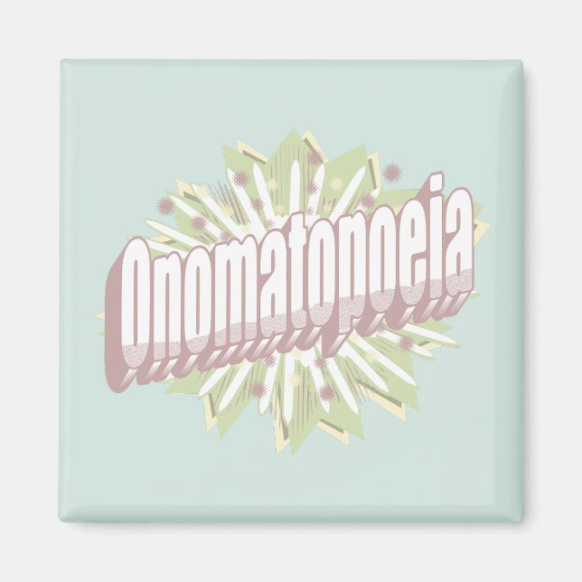 Onomatopoeia Explosion English Language Magnet (Vorne)
