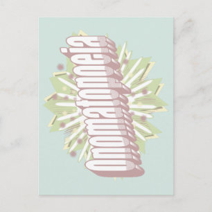 Onomatopoeia Explosion English Language Postkarte