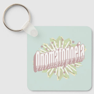 Onomatopoeia Explosion English Language Schlüsselanhänger