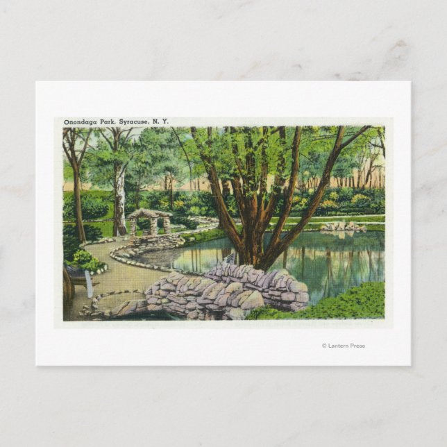 Onondaga Park Scene Postkarte (Vorderseite)
