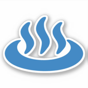 Onsen ♨ heiße Quelle 温泉 Japaner-Zeichen Aufkleber