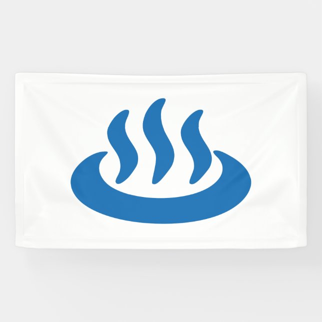 Onsen ♨ heiße Quelle 温泉 Japaner-Zeichen Banner (Horizontal)