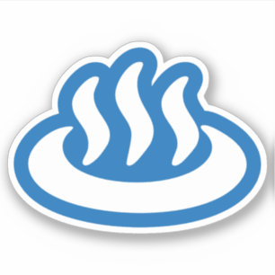 Onsen ♨ Hot Spring 温 japanisches Zeichen Aufkleber