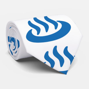 Onsen ♨ Hot Spring 温 japanisches Zeichen Krawatte