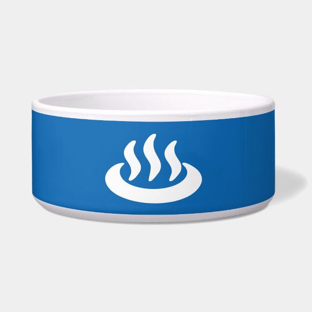 Onsen ♨ Hot Spring 温 japanisches Zeichen Napf (Vorderseite)