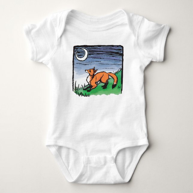 Onsie die Raupe Fox-Kinder Baby Strampler (Vorderseite)