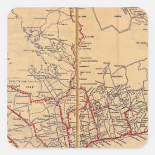 Ontario 3 quadratischer aufkleber