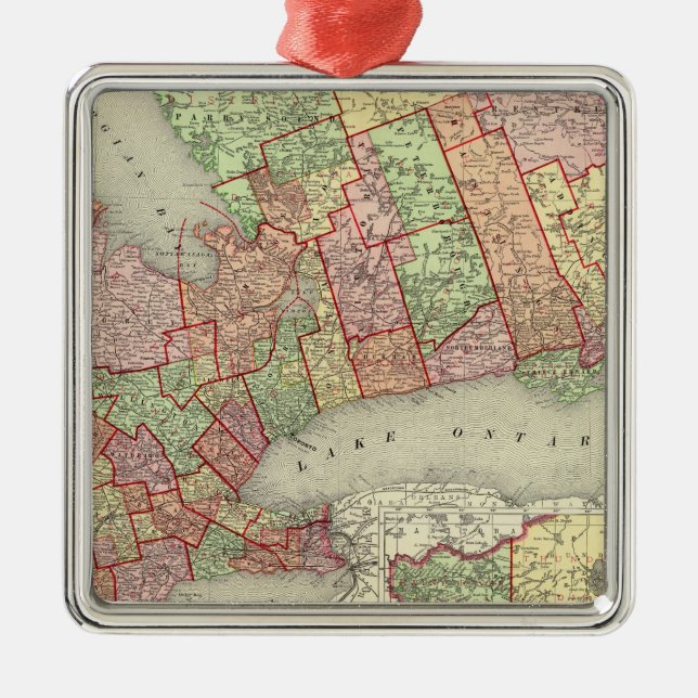 Ontario 4 silbernes ornament (Vorne)