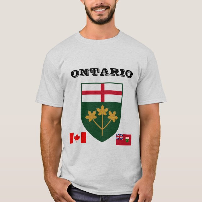 Ontario Anpassbare Wappen des Shirts T (Vorderseite)