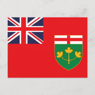 ONTARIO FLAG POSTKARTE