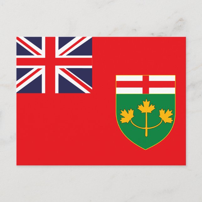 ONTARIO FLAG POSTKARTE (Vorderseite)