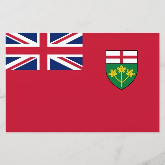 Ontario-Flagge Briefpapier (Vorderseite)