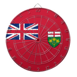 Ontario-Flagge Dartscheibe