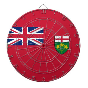 Ontario-Flagge Dartscheibe