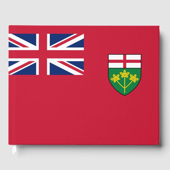 Ontario-Flagge Gästebuch (Vorderseite)