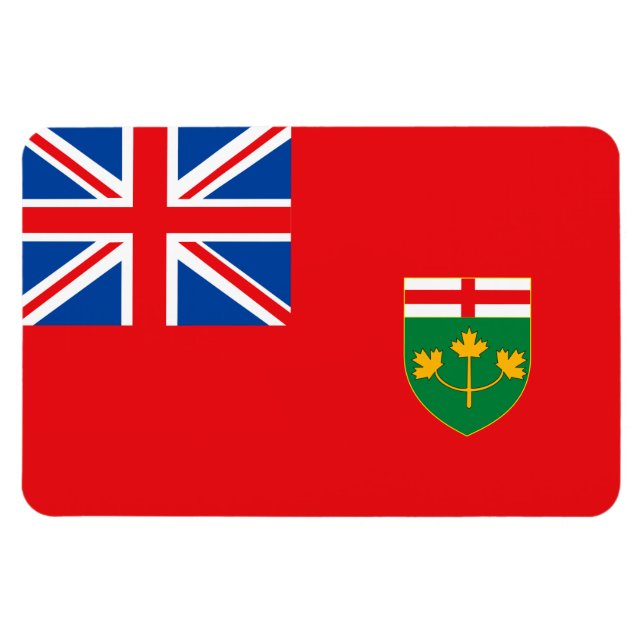 ONTARIO-Flagge Magnet (Horizontal)