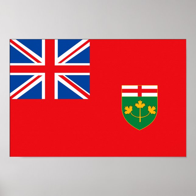 ONTARIO-Flagge Poster (Vorne)