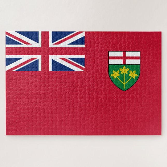 Ontario-Flagge Puzzle (Horizontal)