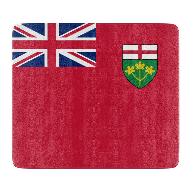 Ontario-Flagge Schneidebrett (Vorderseite)