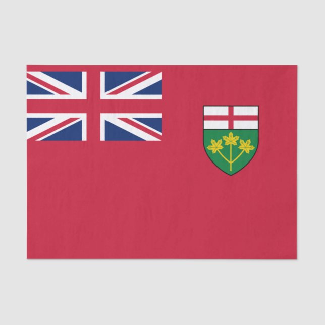 Ontario-Flagge Seidenpapier (Vorderseite)