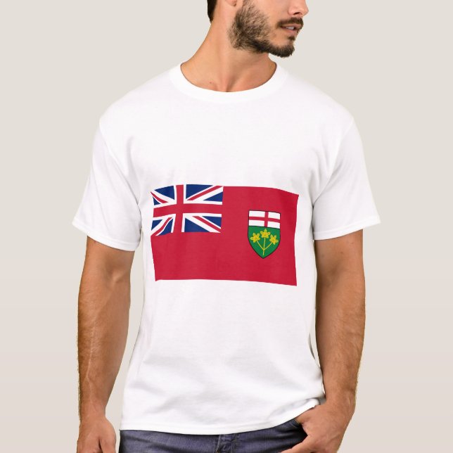 Ontario-Flagge T-Shirt (Vorderseite)