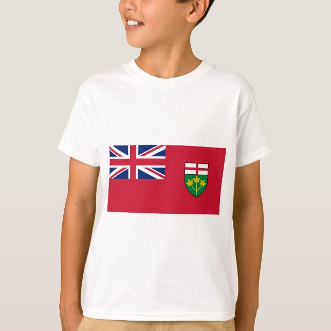 Ontario-Flagge T-Shirt (Vorderseite)