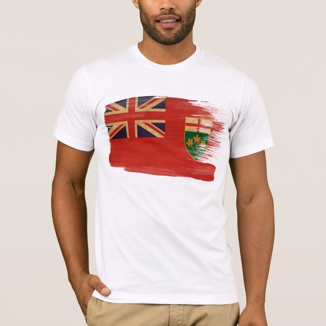 Ontario-Flaggen-T - Shirt (Vorderseite)