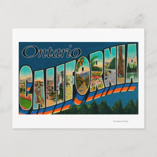 Ontario, Kalifornien - Große Briefszenen Postkarte
