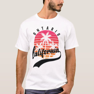 Ontario, Kalifornien Retro Sunset Men's T - Shirt