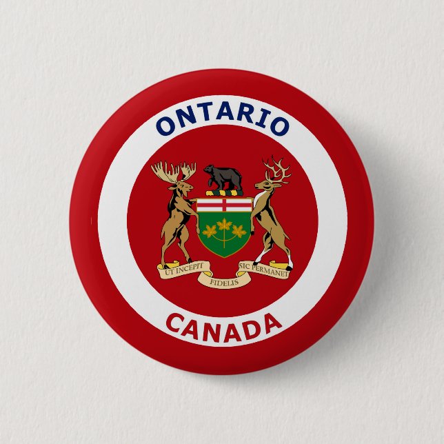 ONTARIO, KANADA BUTTON (Vorderseite)