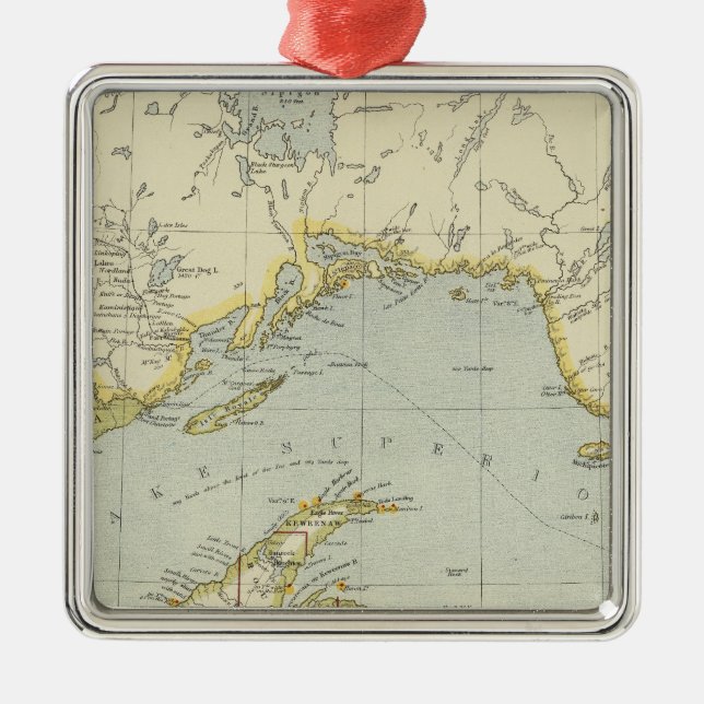 Ontario, Kanada Ornament Aus Metall (Vorne)