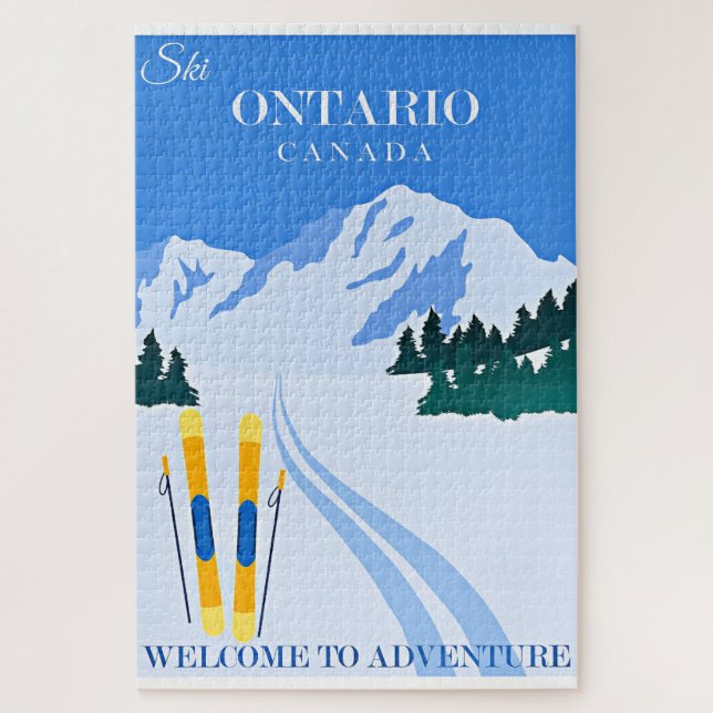 Ontario, Kanada Reiseplakat, Puzzle (Vertikal)