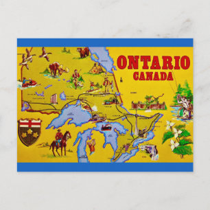 Ontario Kanada Retro-Postkarte Postkarte