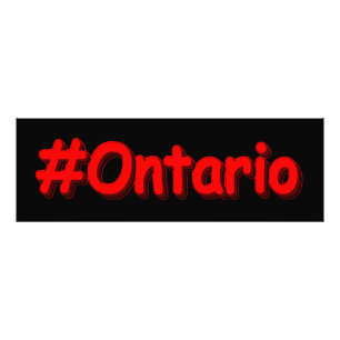 "#Ontario " Niedliches Design. Jetzt kaufen Fotodruck