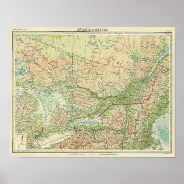 Ontario & Quebec Poster (Vorne)