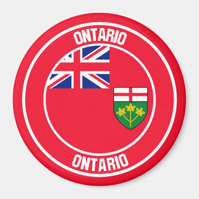 Ontario Round Emblem Magnet (Vorne)