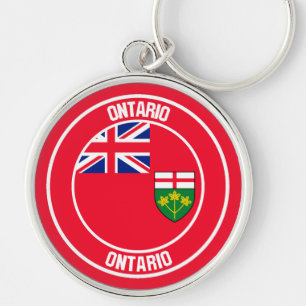 Ontario Round Emblem Schlüsselanhänger