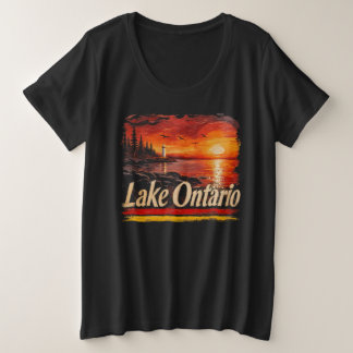 ONTARIO-SEE GROßE GRÖßE T-Shirt