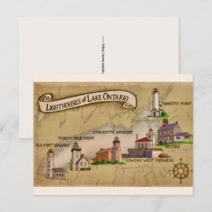 Ontario Seen Leuchttürme Postkarte