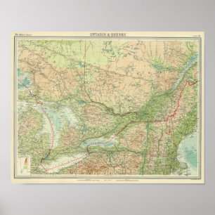 Ontario u. Quebec Poster