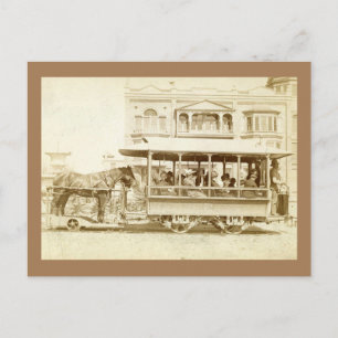 Ontario und San Antonio Heights Streetcar Vintage Postkarte
