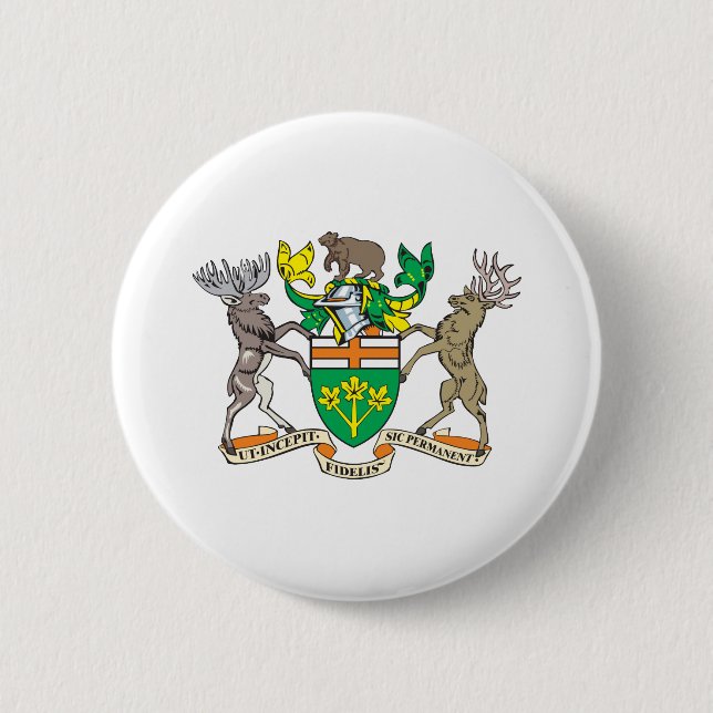 Ontario-Wappen Button (Vorderseite)
