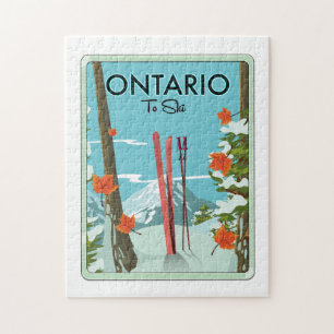 Ontario zum Ski Puzzle