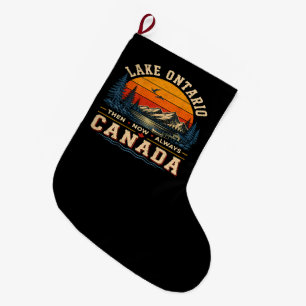Ontariosee damals jetzt immer Kanada Retro Großer Weihnachtsstrumpf