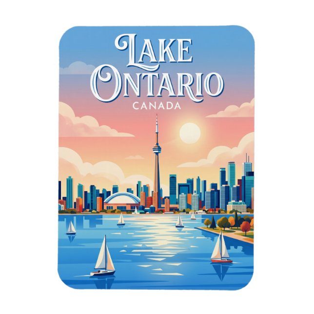 Ontariosee Kanada Magnet (Vertikal)