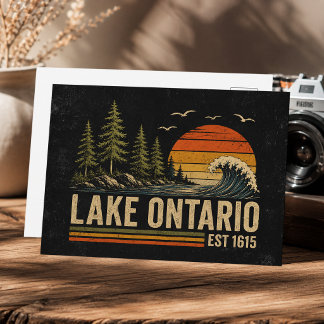 Ontariosee Vintage Great Lakes Seelenleben Postkarte