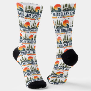 Ontariosee Vintage Great Lakes Seelenleben Socken
