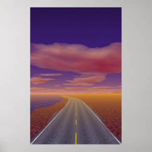 OnTheRoadWieder - Einsamer LKW Poster