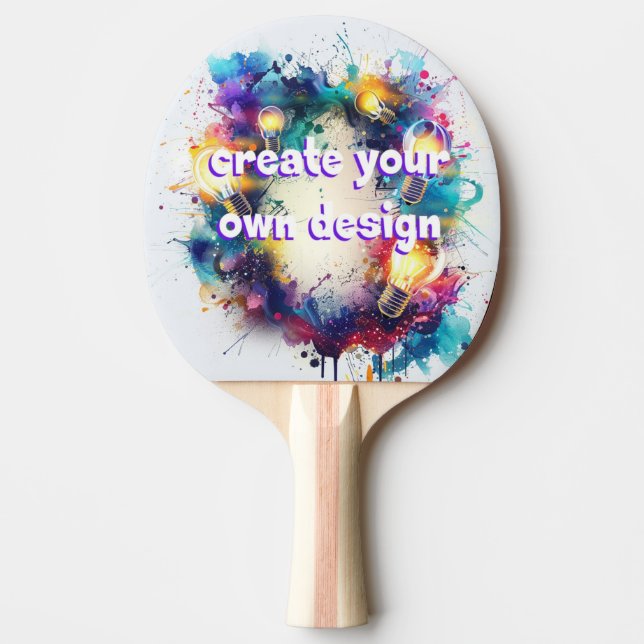 Ontwerp jouw unieke tafeltennisbatje – Laat je cre Tischtennis Schläger (Vorderseite)