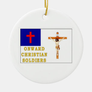 ONWARD CHRISTLICHE SOLDATEN KERAMIKORNAMENT